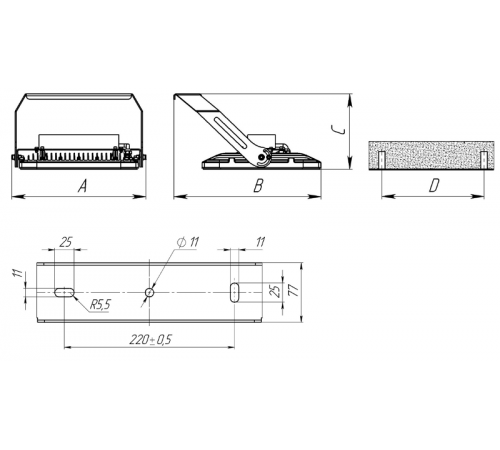 Светильник светодиодный ATHLET 170W D120 740 WH SBL  1875001180  Световые Технологии