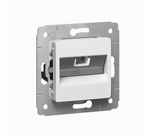 Cariva DIY Розетка RJ11 - 1 вход, белая  695950  Legrand