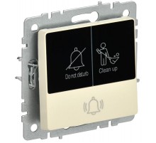 BRITE Кнопка звонка с инд. отел. 10А ВС10-1-9-БрКр беж.  BR-V14-2-10-K10  IEK