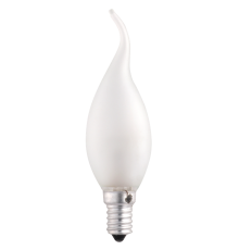 Лампа накаливания ЛОН 60Вт E14 220В CT35 frosted свеча на ветру  3321482  Jazzway