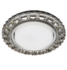 Светильник точечный встраиваемый декоративный CD4045 20LED*2835 SMD 6400K, 15W GX53, без лампы, серый, хром  41411  Feron