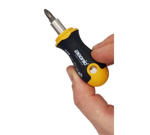 Отвертка под биты 1/4" Ergonic Stubby  46902640  Felo