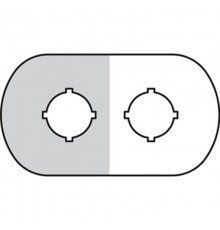 Шильдик MA6-1006 (2 места (1 желт)) для пластикового кнопочногопоста  1SFA611930R1006  ABB