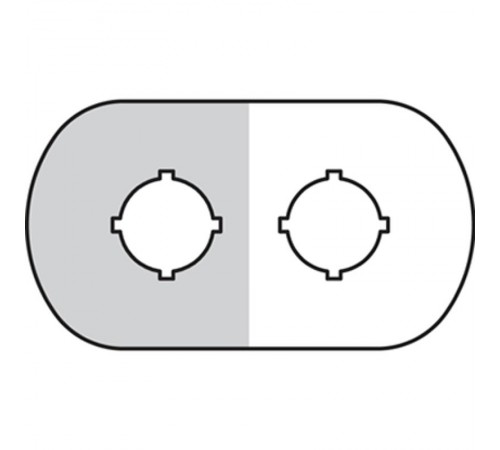 Шильдик MA6-1006 (2 места (1 желт)) для пластикового кнопочногопоста  1SFA611930R1006  ABB