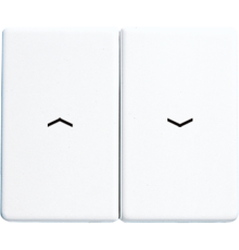 Клавиша для выключателя управления жалюзи; белые  SL595PWW  Jung