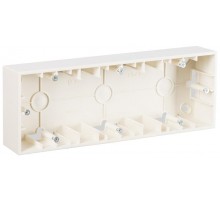 Simon 15 Сл. кость Монтажная коробка для накладного монтажа, 3 поста  1590753-031  Simon