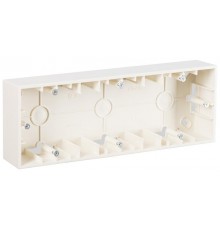 Simon 15 Сл. кость Монтажная коробка для накладного монтажа, 3 поста  1590753-031  Simon