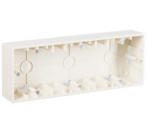 Simon 15 Сл. кость Монтажная коробка для накладного монтажа, 3 поста  1590753-031  Simon