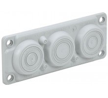 TITAN Ввод кабельный мембранный 6 отв. d=6-59мм IP65 серый   TI-00D-MC-006-65  IEK