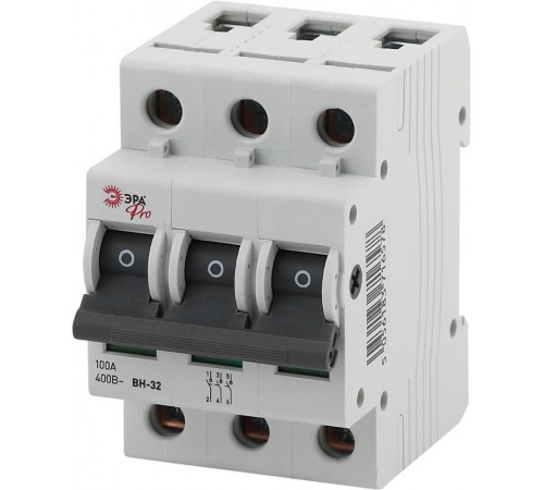 Выключатель нагрузки модульный (мини-рубильник) ВН-32 3P 100A NO-902-93 Pro Б0031917  ЭРА
