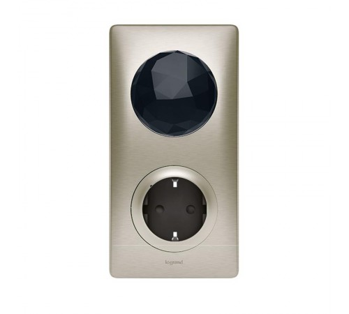 Пакет Умный стартовый Celiane(шлюз WiFi+Розетка умная с/з16А 230В+главн. беспроводн. выкл."Я дома/Я вне дома"; рамки титан) Netatmo  064827  Legrand