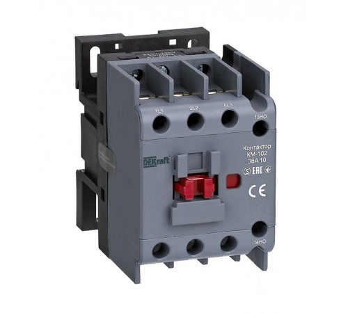 Контактор 38А 24В АС3 АС4 1НЗ КМ-102  22306DEK  DEKraft