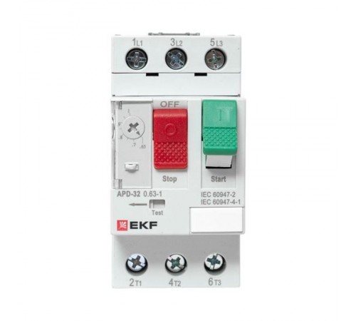 Автомат пуска двигателя АПД-32 0,63-1,0А EKF  apd-me-1.0  EKF