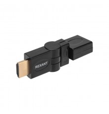 Переходник штекер HDMI - гнездо HDMI, поворотный  17-6813  REXANT