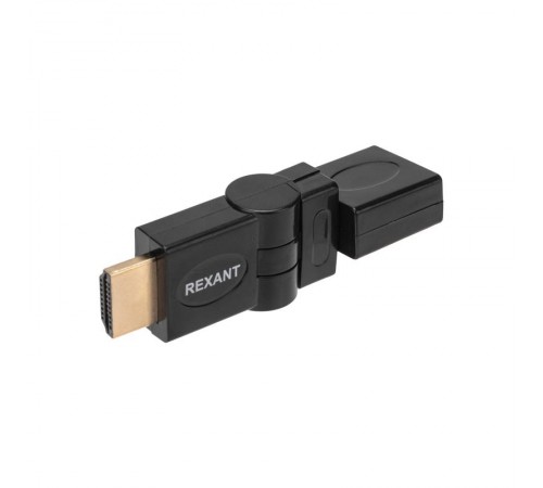 Переходник штекер HDMI - гнездо HDMI, поворотный  17-6813  REXANT