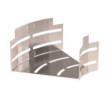 Угол горизонтальный изменяемый 0-45 градусов Стандарт INOX (AISI 409) 150х80  PR16.3648  Промрукав