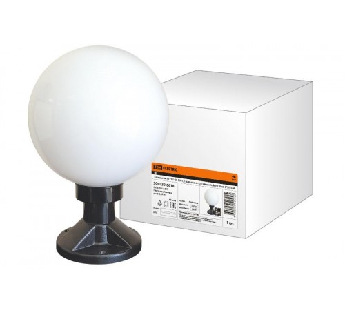 Светильник садово-парковый НТУ 03- 60-250-С1 шар опал d=250 мм на стойке 130 мм IP54  SQ0330-0618  TDM