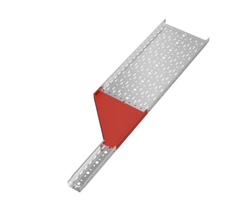 Переходник левый 50х100-400 мм "ПЛЮС" HD  PDplus50-100-400-L HD   КМ-профиль