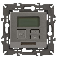 Терморегулятор Elegance 14-4111-16 универс.230В-Imax16А, титан  Б0065790  ЭРА