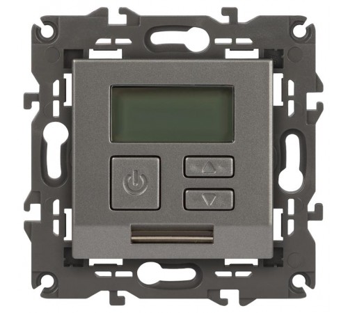 Терморегулятор Elegance 14-4111-16 универс.230В-Imax16А, титан  Б0065790  ЭРА