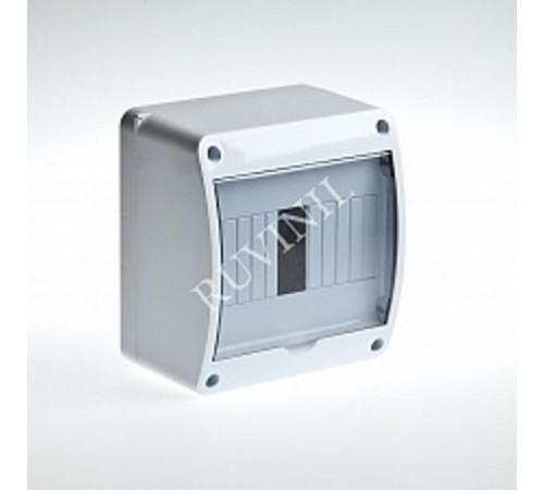 Щиток тусо о/п на 6 мод. с вертикальной дверцей. 140х125х85мм  68306  Рувинил