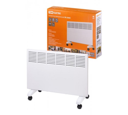 Конвектор электрический ЭК-2000С, 2000 Вт, регул. мощн. (1000/2000 Вт), термостат, СТИЧ,  SQ2520-1206  TDM
