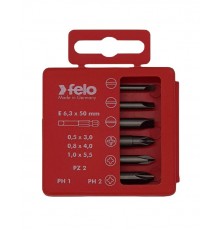 Набор бит SL/PZ/PH Industrial 50 мм в кейсе, 6 шт  03092516  Felo