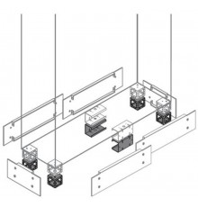 Элементы промеж. цоколя H=100мм (2шт)  ZN1020  ABB