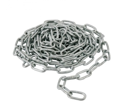Цепь короткозвенная (DIN766) 3 мм упак. 3м- накл. ( 0,49 кг)  127864  Tech-KREP