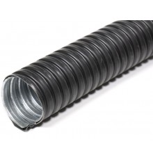 Металлорукав в ПВХ изоляции МРПИ НГ 15 черный (50 м/уп.)  zeta42235  ГОФРОМАТИК