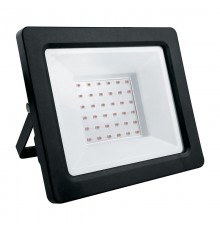 Прожектор светодиодный 50W красный AC220V/50Hz IP65, в черном компактном корпусе, LL-905  41520  FERON