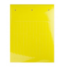 Табличка эластичная. Клейкое основание. Винил. Желтый  TAF1527AY  DKC