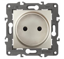 14-2105-04 Розетка без заземления, 16A-250В, IP20, Эра Elegance, шампань  Б0034287  ЭРА