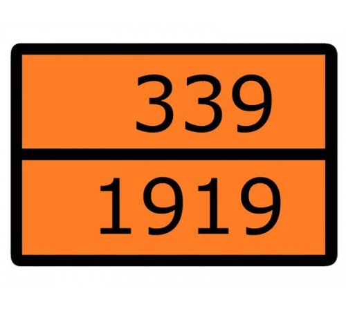Знак для маркировки опасных грузов "Номер ООН 339/1919" ГОСТ Р 52290-2004 300х400 мм  an-7-339-1919  EKF