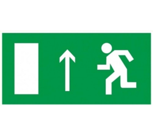 Знак "Направление к эвакуационному выходу прямо" 150х300мм PROxima  an-5-07  EKF