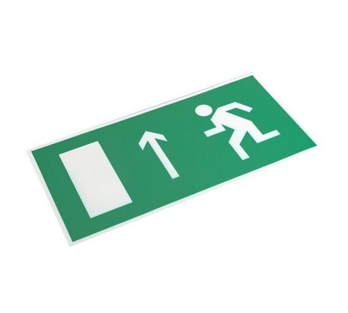 Знак "Направление к эвакуационному выходу прямо" 150х300мм PROxima  an-5-07  EKF