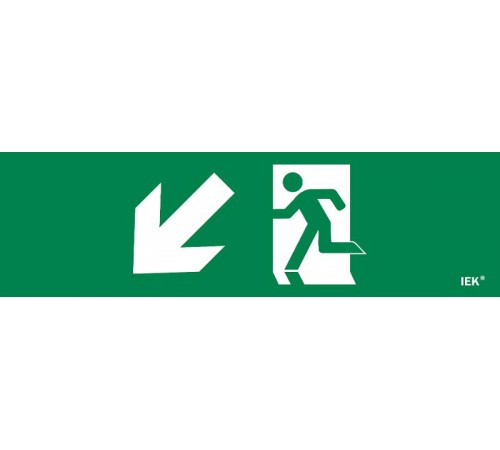 Этикетка самокл. 310х90мм "Фигура/стр. вниз влево"   LPC10-1-31-09-FVNNAL  IEK