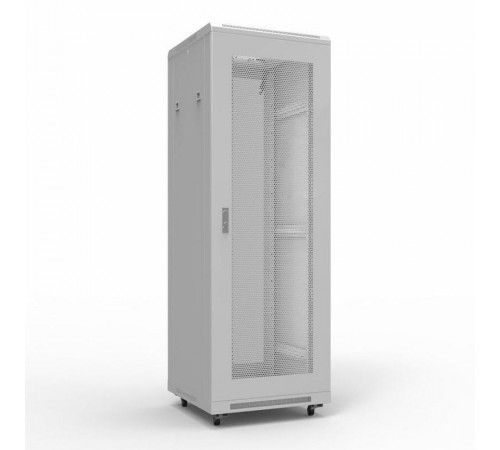 19" Напольный шкаф серии Standart 22U 600х600 мм, передняя и задняя дверь перфорация, RAL 7035 (состоит из 2 частей)  04-2339  REXANT