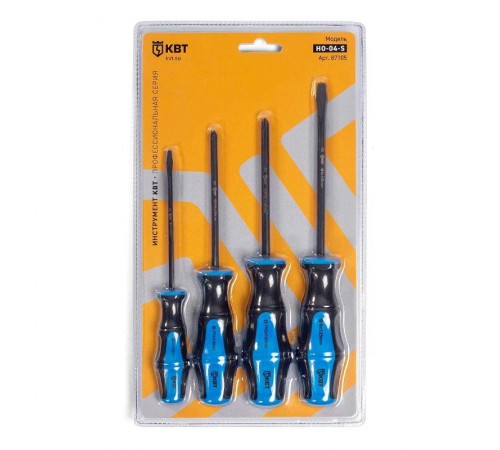 Набор отверток из стали S2 "Мастер" НО-04-S  87105  КВТ