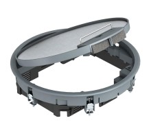 Лючок GESR7U (универсальный) 10xModul45 (полиамид,серый) (GESR7 10U 7011)  7405452  OBO Bettermann