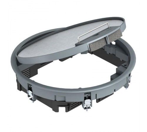 Лючок GESR7U (универсальный) 10xModul45 (полиамид,серый) (GESR7 10U 7011)  7405452  OBO Bettermann