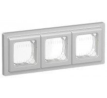 FLITE Рамка 3-местная IP55 Рпро-3-55-ФлА алюминий  FI-M30-32-55-K47  IEK