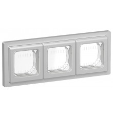 FLITE Рамка 3-местная IP55 Рпро-3-55-ФлА алюминий  FI-M30-32-55-K47  IEK