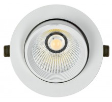 Светильник светодиодный даунлайт поворотный PRO ДВО 1822 35Вт 4000К IP20 круг белый  LTP-DSO0-1822-35-40-K01  IEK