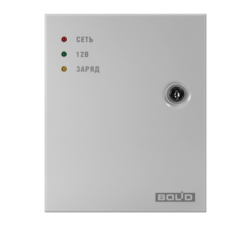 Резервированный источник питания U-вых.13.6 В, I-вых.3 А; U-вх.150...265 В, под АКБ 12 В 7 Ач  РИП-12 исп.100 (РИП-12-3/7М6-V1)  Болид