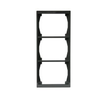 Рамка 3-постовая, 100мм серия Impressivo, антрацит  1723F100-81   2TKA000365G1  ABB