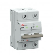 Выключатель автоматический AV-125 2P 63A (C) 10kA  AVERES mcb125-2-63C-av EKF