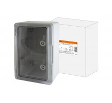 Бокс пластиковый ЩМП-0-6, прозрачная крышка ABS, IP65, -45 до +75 С, навесной, (500x400x180)  SQ0933-0206  TDM