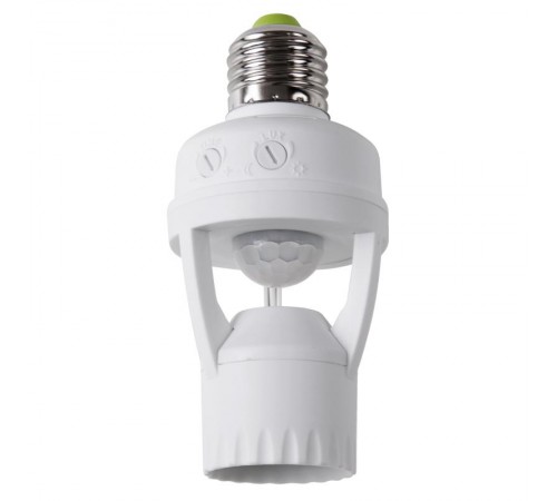 Датчик движения в патрон E27 ДДП 01, 360°, 60 Вт, 10-2000Лк, 7 м, 10-300 сек.  11-9203  Rexant