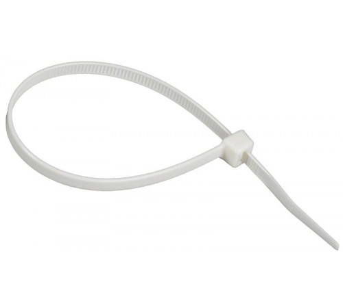 Хомут P6.6 самозатухающий белый 4,8х200мм  UHH90-D048-200-100-K01  IEK